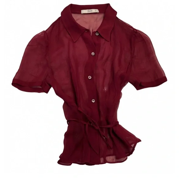 prada sheer top
